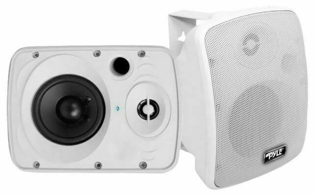 Pyle PDWR54BTW 600W Bluetooth Powered Outdoor Speaker - White