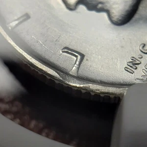1941-S 10c Mercury Dime - Error Curved Clip - PQ White - NGC MS 66 FB - B3808 - Picture 1 of 7