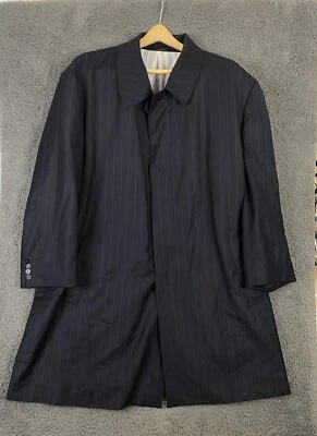 Brooks Brothers Storm System Navy Loro Piana Wool Town Coat Size 50R Cashmere - Image 1 of 4
