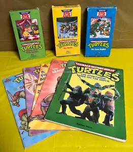 Teenage Mutant Ninja Turtles VHS(1990) & 5 Random House PB Books - Picture 1 of 12