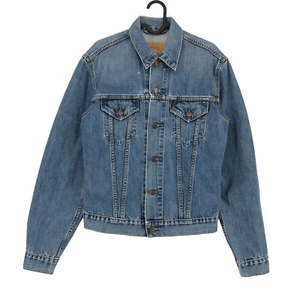 Vintage LEVI'S STRAUSS & CO Kid's Girl's 70590 04 21 Denim Trucker Jacket Size L - Picture 1 of 10