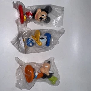 Vintage Kellogg’s Cereal Disney Mickie, Donald& Goofy Bobble Head Cupcake Topper - Picture 1 of 4