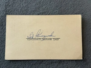 Ted Kluszewski Signed 1954 Government Postcard GPC Cincinnati Reds Not Index - Picture 1 of 2