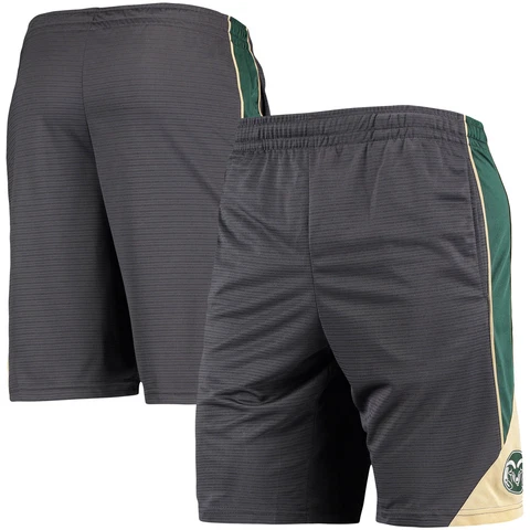 Men's Colosseum Charcoal Colorado State Rams Team Turnover Shorts Cover