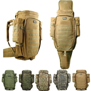 56L großer Militär Taktischer Rucksack Taktische Gewehrtasche Armee Molle Bag Rucksack - Bild 1 von 35
