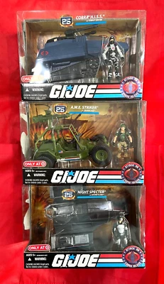 G.I. Joe 25 Aniversario AWE Striker + Cobra HISS + NIGHT SPECTER Hasbro Sellado Foto 1 de 4