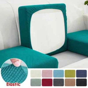Polar Fleece Sofa Seat Cushion Cover Thick Fabric Chair Covers 1/2/3/4 Seater - Picture 1 of 39