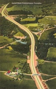 Postcard: Everett, PA: Clear Cut Ridge "Little Panama" Pennsylvania Turnpike - Picture 1 of 3