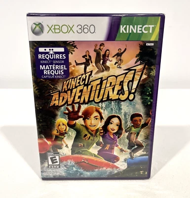 KINECT ADVENTURES! MICROSOFT XBOX 360 BRAND NEW SEALED 2010 KINECT SENSOR GAME - Image 1 of 4
