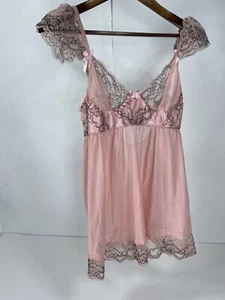 J Collection Rosa Teddy Dessous Nachtwäsche Ballett Kern Kokett Romantisch - Bild 1 von 5
