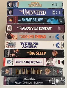 10 VHS LOT # 1 - BIG SLEEP/ENEMY/DIAL M/UNINVITED...OOP 2 SEALED NEU - Bild 1 von 2