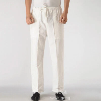 Pantalones de lino Kung Fu Tai Chi Pantalones de artes marciales Bruce Lee Wingchun Uniforme Lo último Foto 1 de 4