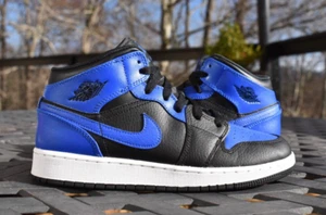 Nike Air Jordan 1 Mid GS 'Hyper Royal' 554725-077 Jugend Größe 6,5Y - Bild 1 von 10