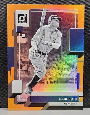Panini Donruss Orange Holo #229 2022 Babe Ruth New York Yankees MLB Foto 1 de 2