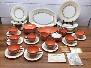 VTG Oneida Premier Melmac Melamine Dinnerware 45 Piece Family Set. NEW - Picture 1 of 14