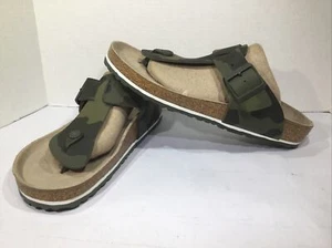 Birkenstock Men’s Size 9 EU 42 Gizeh Been Camo Birko-Flor Flip Flops Y23-1587 - Picture 1 of 10