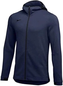 Nike Dri Fit Showtime Fleece Hooded Jacket Navy Black Sz Medium 930561 419 - Picture 1 of 2