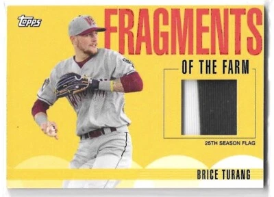 2020 PRO DEBUT BRICE TURANG FRAGMENTS OF THE FARM 25TH SEASON FLAG #FF-FL  - Image 1 of 2