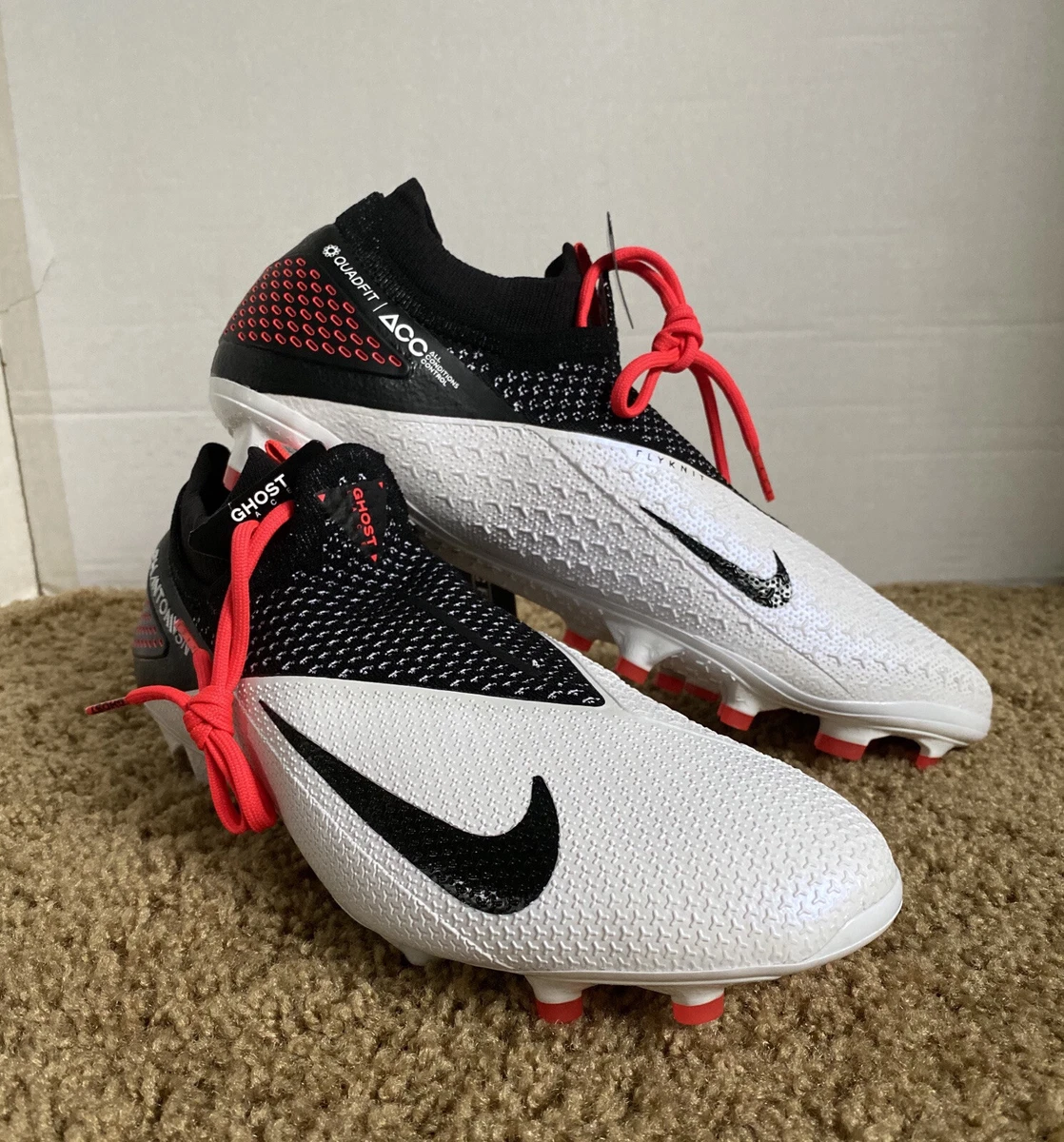 Nike Phantom Vision 2 Elite DF FG White Laser Crimson Black for