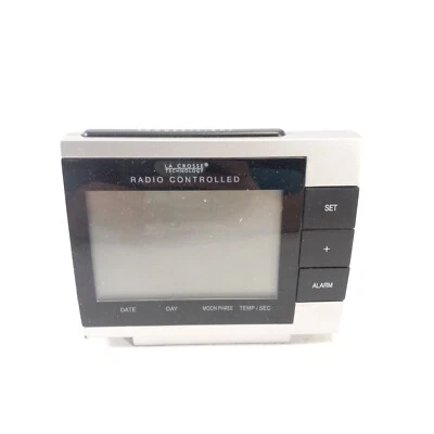 La Crosse Technology Clock WS-8055U with Moon Phase Clock Alarm As Is - Image 1 of 4