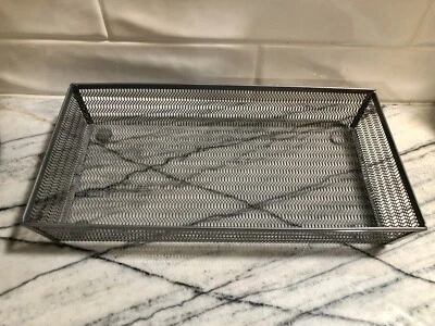 Rectangular Wire Storage Basket 12”x6”x2” - Image 1 of 2