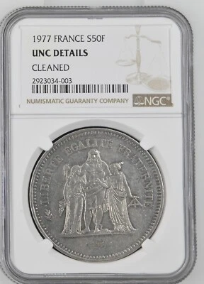 Certificado NGC 1977 FRANCE S50F Foto 1 de 3