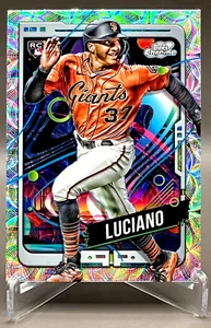 2024 Topps Cosmic Chrome Marco Luciano Rookie Nucleus Refractor Giants #99 RC SP - Picture 1 of 3