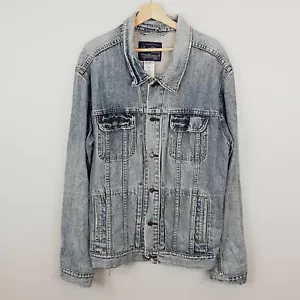 LEVI'S / LEVI STRAUSS Mens Size XL Blue Heavily Distressed Grunge Denim Jacket - Picture 1 of 9