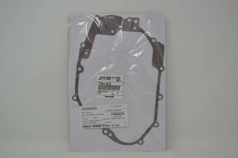 Junta de cubierta de embrague OEM Kawasaki 11061-0214 KLX140L 2008-2016 Foto 1 de 1