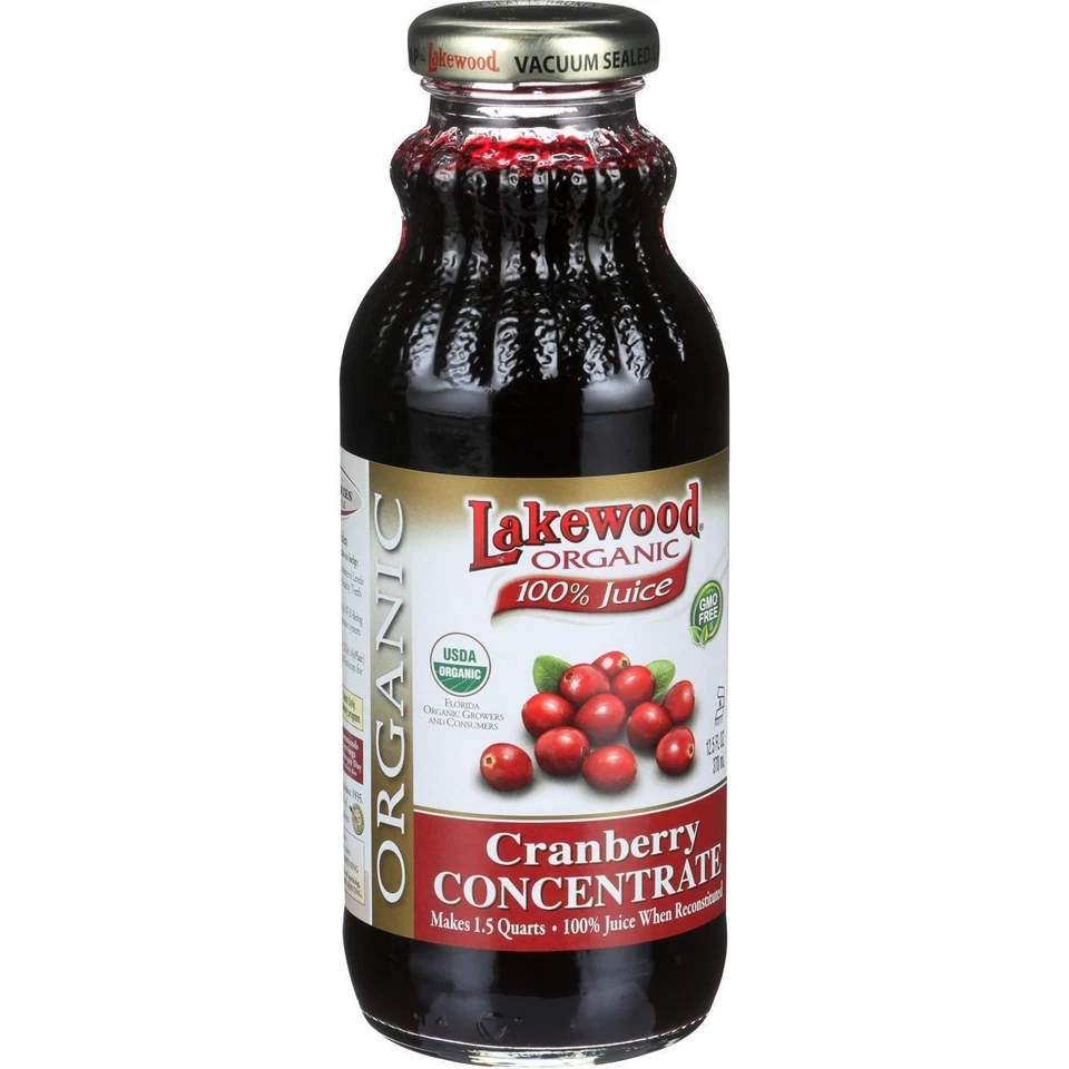 Lakewood Organic Cranberry Concentrate 12.5 Oz X 6