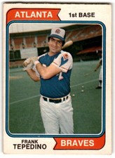 1974 O-Pee-Chee Frank Tepedino #526 Atlanta Braves