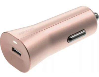 NUEVO OEM Verizon Logo 27W USB Tipo-C Rosa Rosa Cargador Rápido Adaptador Foto 1 de 3