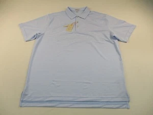 Peter Millar Summer Comfort Polo Shirt Mens 2XL Blue Stretch Golf Crown Sport - Picture 1 of 12