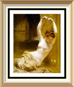 Mounted Ready to Frame 7x5 Print by George Hare GILDED CAGE Nude Woman - Picture 1 of 1