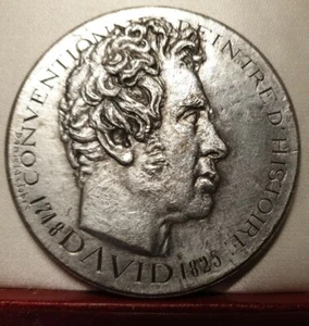 1970 rare 72mm #20 DAVID ART MEDAL French painter copper by Octobre - Picture 1 of 2