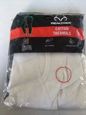 Realtree Men's Heavyweight Cotton Thermal Top SIZE L  WOW!  NEW - Image 1 of 4