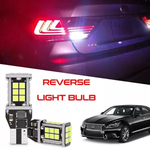 2pcs 6000K White 921 LED Backup Light Bulbs for Lexus LS 430 460 600h 2004-2012 - Foto 1 di 12