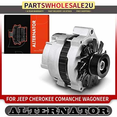 吉普切诺基 Wagoneer 87-90 L6 4.0L 105A 12V CW 6 槽滑轮发电机 — 第 1/4 张图片