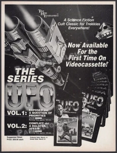 UFO__Original 1988 Trade print AD / ADVERT__Gerry Anderson__TV series__Ed Bishop - Picture 1 of 1