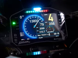 Suzuki GSXR 600 750 1000 STARLANE DAVINCI-II S Dash board GPS TIMER Data Acqui - Picture 1 of 5