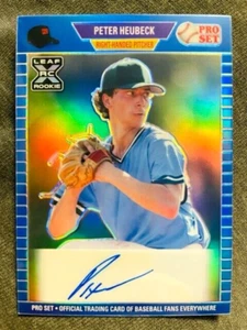 2021 Leaf Pro Set Metal Peter Heubeck RC Auto Autograph Rainbow Blue /35 Rare - Picture 1 of 2