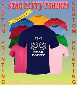 Camisetas Estampadas Personalizadas Diseño Personalizado PARA HOMBRES DESPEDIDA DE SOLTERO SOLTERO - Imagen 1 de 12