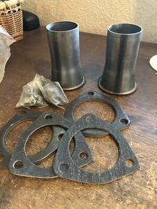 2 1/2 TO 2 inch HEADER EXHAUST MUFFLER REDUCER SET GM FORD MOPAR NEW - Picture 1 of 3