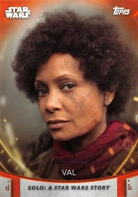 Women of Star Wars (2020) ORANGE PARALLEL BASE Card #95 / VAL - Image 1 of 2