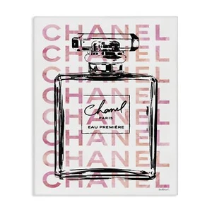 Stupell Industries Glam Pink Fashion Book Champagne Hells and Flowers Canvas ... - Picture 1 of 6