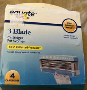 Equate 3 Blade Women’s Razor Cartridges~Fits Gillette Venus~ New - Picture 1 of 1