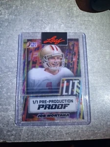 JOE MONTANA LEAF PRO SET 1/1 PRE-PRODUCTION PROOF ONLY 1 MADE!!! - Bild 1 von 2