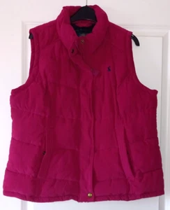 JOULES Higham Puffa UK 10 EU S US 6 donna rosa gilet scaldacorpo giacca cappotto D - Foto 1 di 3