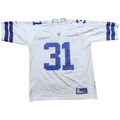 Camiseta Reebok Dallas Cowboys #31 Roy Williams NFL On Field Masculina Grande Branca - Imagem 1 de 4