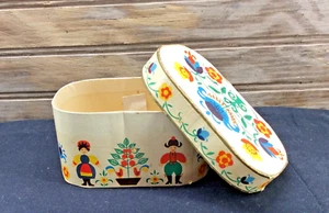 Cardboard Piccolo Chocolates Box Trinket Box Vintage West Germany 4.5"x3"x2.25" - Picture 1 of 7